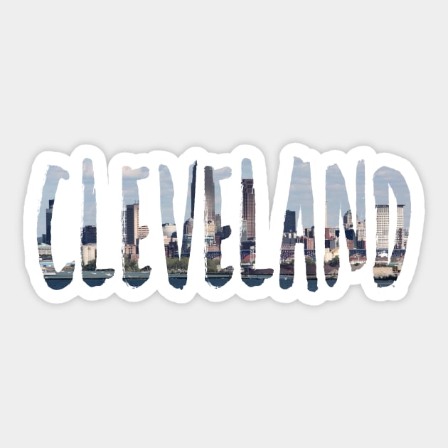 Cleveland City Skyline Sticker by swiftscuba